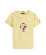 TOMMY HILFIGER TH KIDS Tricou din bumbac cu m&acirc;necă scurtă lemongrass - Tricou copil - 4