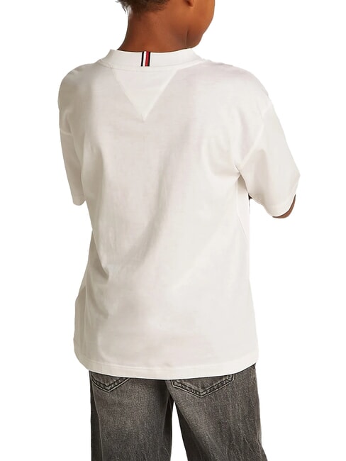 TH KIDS Tricou cu m&acirc;necă scurtă, croială lejeră alb - Tricou copil