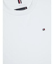 TOMMY HILFIGER TH KIDS Tricou cu m&acirc;necă scurtă și broderie cu steag alb - Tricou copil - 3