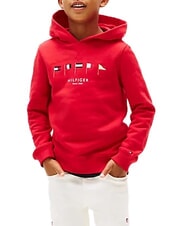 TOMMY HILFIGER TH KIDS Hanorac cu broderie de steag roșu primar - Hanorac pentru bebeluși - 3