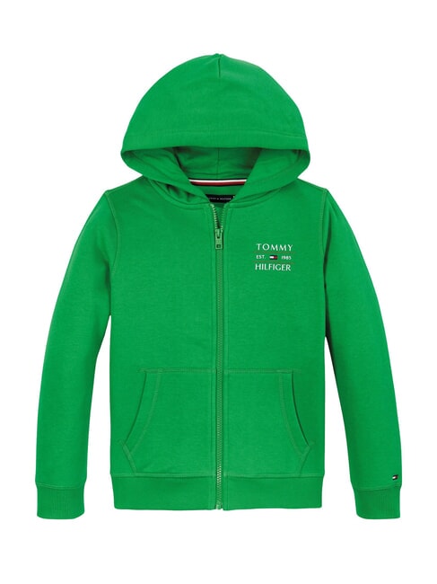 TH KIDS Hanorac cu fermoar complet pentru copii verde radiant - Hanorac pentru bebeluși