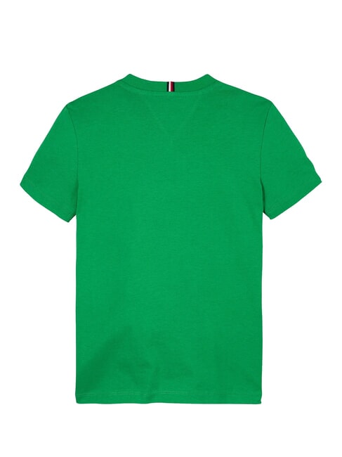 TH KIDS Tricou cu imprimeu maxi al logo-ului verde radiant - Tricou copil