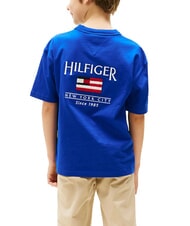 TOMMY HILFIGER TH KIDS Tricou cu m&acirc;necă scurtă și steag albastru pană - Tricou copil - 2