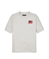 TOMMY HILFIGER TH KIDS Tricou cu m&acirc;necă scurtă și steag erica albă ca zăpada - Tricou copil - 4