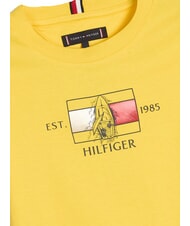 TOMMY HILFIGER TH KIDS Tricou cu m&acirc;necă scurtă și imprimeu fructul carambolei galbene - Tricou copil - 3