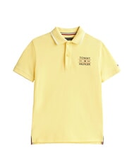 TOMMY HILFIGER TH KIDS Tricou polo cu m&acirc;necă scurtă pentru copii lemongrass - Tricou copil - 5