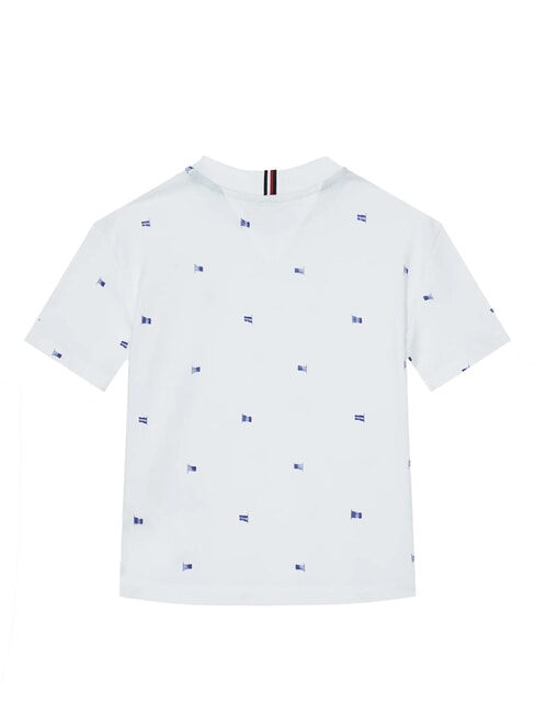 TH KIDS Tricou din bumbac cu imprimeuri alb strălucitor - Tricou copil