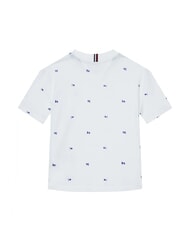 TOMMY HILFIGER TH KIDS Tricou din bumbac cu imprimeuri - Tricou copil