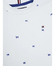TOMMY HILFIGER TH KIDS Tricou din bumbac cu imprimeuri alb strălucitor - Tricou copil - 3