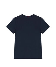 TOMMY HILFIGER TH KIDS Tricou cu m&acirc;necă scurtă și broderie cu logo bleumarin noapte &icirc;ntunecată - Tricou copil - 5