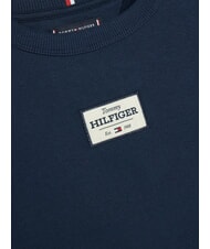 TOMMY HILFIGER TH KIDS Hanorac cu guler rotund și etichetă cu logo bleumarin noapte &icirc;ntunecată - Hanorac pentru bebeluși - 3