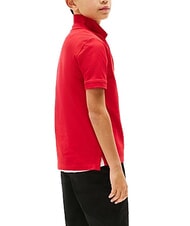 TOMMY HILFIGER TH KIDS Tricou polo cu m&acirc;necă scurtă din bumbac roșu primar - Tricou copil - 2