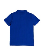 TOMMY HILFIGER TH KIDS Tricou polo cu m&acirc;necă scurtă din bumbac albastru pană - Tricou copil - 5