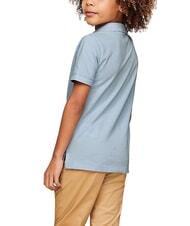 TOMMY HILFIGER TH KIDS Tricou polo cu m&acirc;necă scurtă din bumbac albastru răcoros - Tricou copil - 2