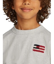 TOMMY HILFIGER TH KIDS Tricou cu m&acirc;necă scurtă și steag erica albă ca zăpada - Tricou copil - 3