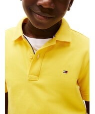 TOMMY HILFIGER TH KIDS Tricou polo cu m&acirc;necă scurtă din bumbac fructul carambolei galbene - Tricou copil - 3