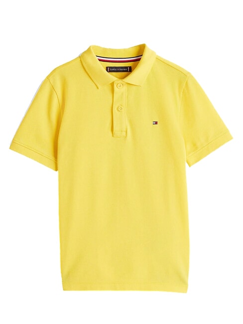 TH KIDS Tricou polo cu m&acirc;necă scurtă din bumbac fructul carambolei galbene - Tricou copil