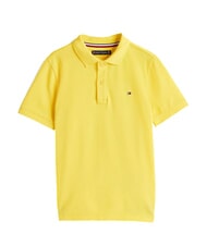 TOMMY HILFIGER TH KIDS Tricou polo cu m&acirc;necă scurtă din bumbac fructul carambolei galbene - Tricou copil - 4
