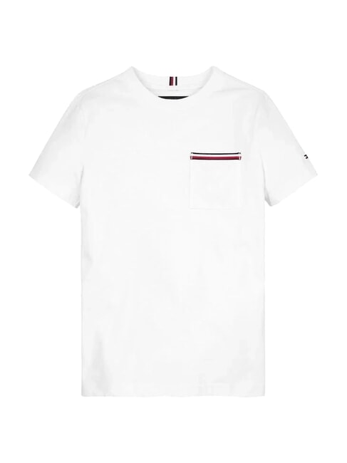TH KIDS Tricou cu m&acirc;necă scurtă și buzunar alb - Tricou copil