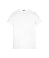 TOMMY HILFIGER TH KIDS Tricou cu m&acirc;necă scurtă și buzunar alb - Tricou copil - 4