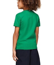 TOMMY HILFIGER TH KIDS Tricou cu m&acirc;necă scurtă și emblemă cu logo Verdele Olimpic - Tricou copil - 2