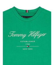 TOMMY HILFIGER TH KIDS Tricou cu m&acirc;necă scurtă pentru copii cu imprimeu Verdele Olimpic - Tricou copil - 3