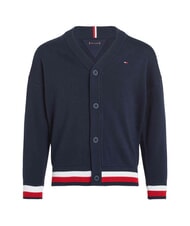 TOMMY HILFIGER TH KIDS Cardigan din bumbac cu nasturi bleumarin noapte &icirc;ntunecată - Pulovere pentru copii - 2