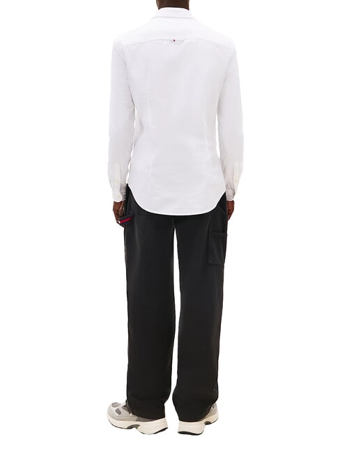 TH JEANS Flag Cămașă de bumbac alb - Cămăși pentru bărbați