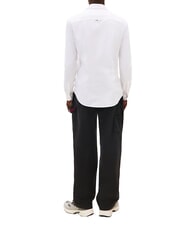 TOMMY HILFIGER TH JEANS Flag Cămașă de bumbac alb - Cămăși pentru bărbați - 2