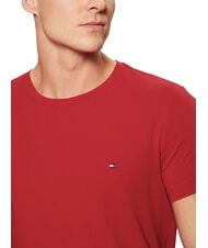 TOMMY HILFIGER  Tricou bărbătesc stretch roșu mediu - tricou - 3