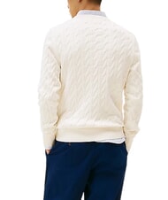 TOMMY HILFIGER TH  Pulover cu guler rotund petală de fildeș - Pulovere pentru bărbați - 2