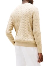 TOMMY HILFIGER TH  Pulover cu guler rotund lemn de santal - Pulovere pentru bărbați - 2