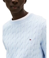 TOMMY HILFIGER TH  Pulover cu guler rotund albastru răcoros - Pulovere pentru bărbați - 2