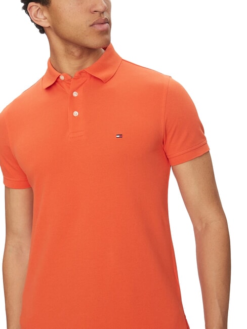1985  1985 tricou slim fit portocaliu strălucitor - maiou Polo