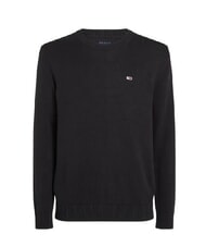 TOMMY HILFIGER TH JEANS  Guler rotund din bumbac negru - Pulovere pentru bărbați - 3