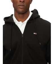 TOMMY HILFIGER TH JEANS Hanorac cu fermoar negru - hanorace - 3