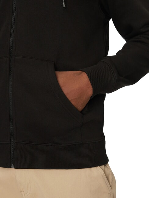 TH JEANS Hanorac cu fermoar negru - hanorace