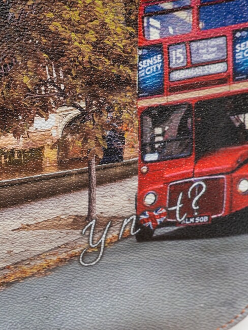 YESBAG Geantă de umăr cu clapă Strada Londrei - Genți femei