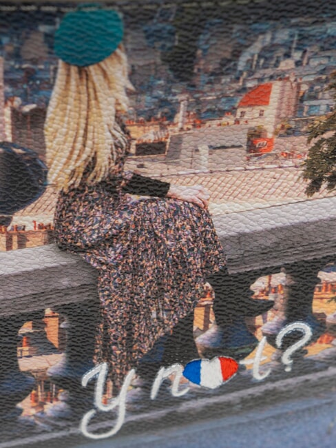 YESBAG Rucsac cu buzunar paris / cor - Genți femei