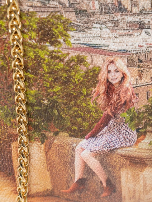 YESBAG Clutch mare cu curea de umăr metalică lăm&acirc;i - Genți femei