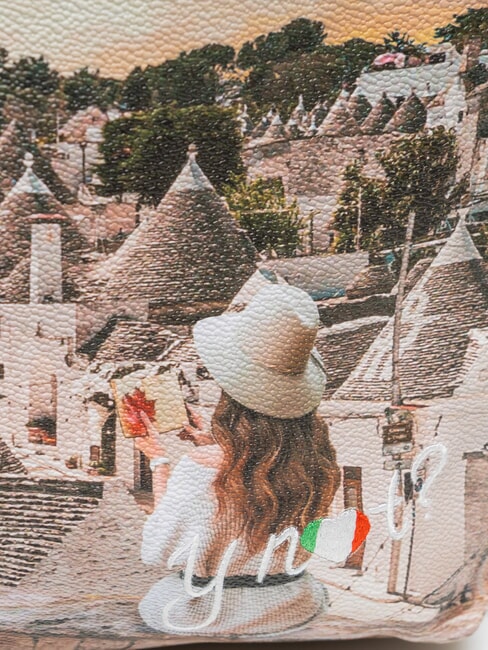 YESBAG Rucsac rotund cu două compartimente trulli romantici - Genți femei