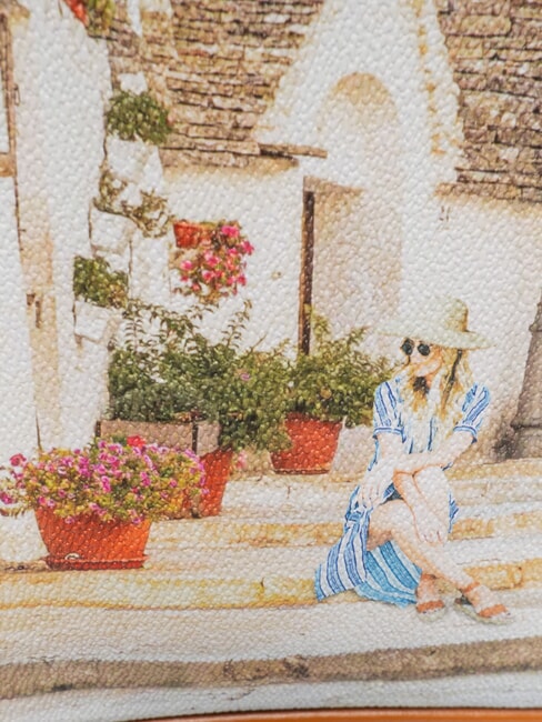 YESBAG Geantă de cumpărături de umăr medie Vara &icirc;n Puglia - Genți femei