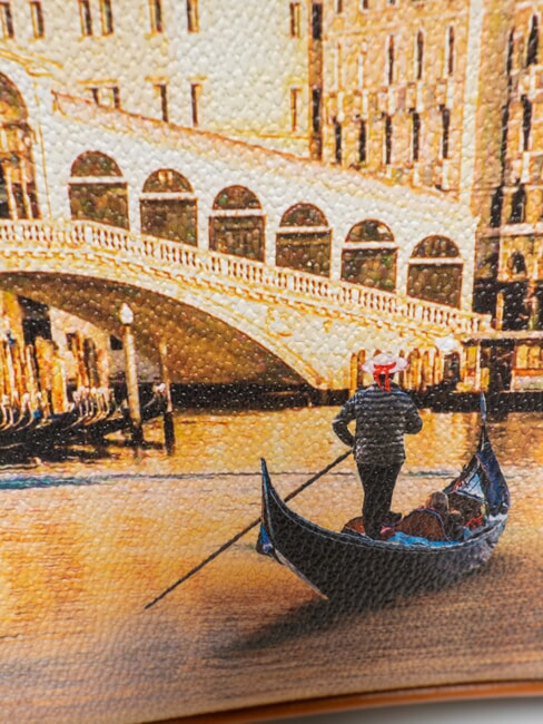 YESBAG Geantă de cumpărături de umăr medie Crăciunul din Veneția - Genți femei