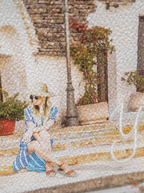 YESBAG Geantă de umăr cu curea metalică Vara &icirc;n Puglia - Genți femei