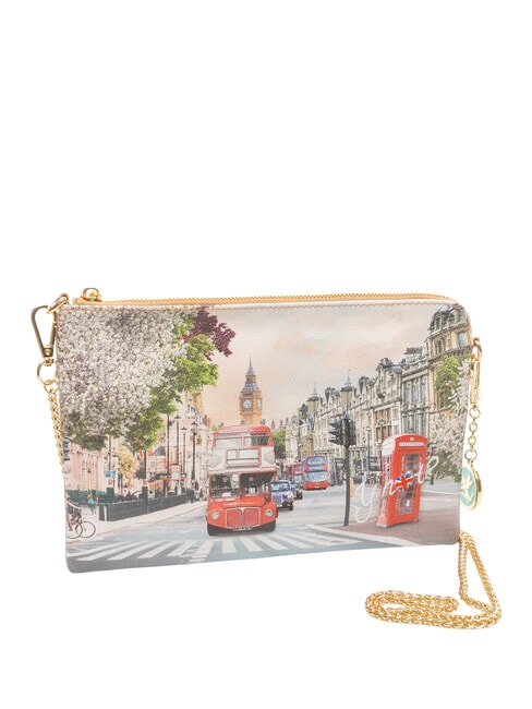 YESBAG Geantă de umăr cu curea metalică Curcubeul Londrei - Genți femei