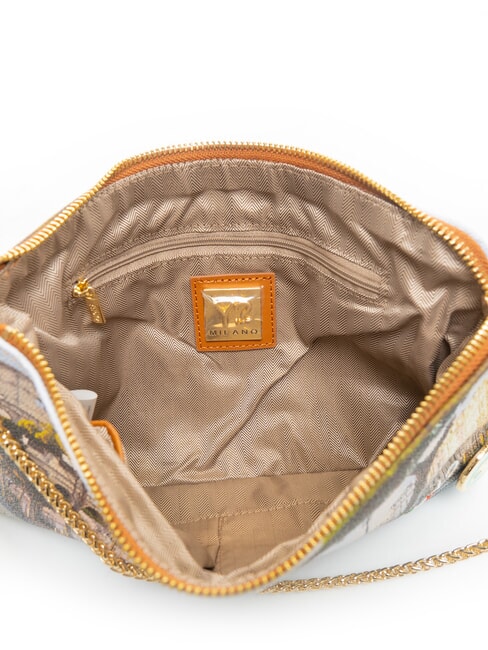 YESBAG Geantă de umăr cu curea metalică imperial - Genți femei