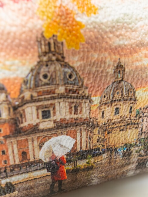 YESBAG Trusă cosmetică medie Roma plouă - Genți plic și truse