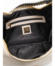 YNOT RACHEL Geantă mare semilună cu curea de umăr cremă - Genți femei - 5