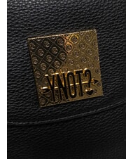 YNOT RACHEL Geantă de umăr cu clapă și curea de umăr BLACK - Genți femei - 4