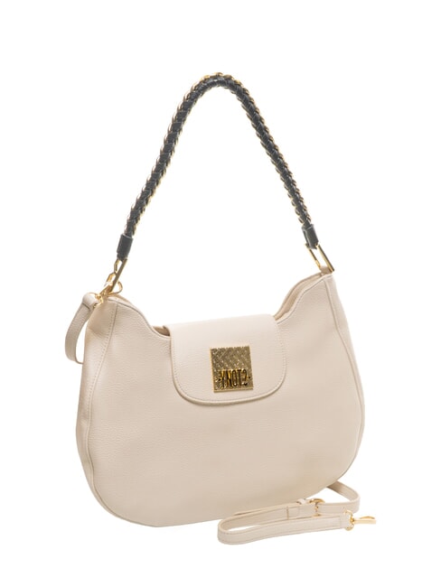 RACHEL Geantă de umăr cu clapă și curea de umăr cremă - Genți femei